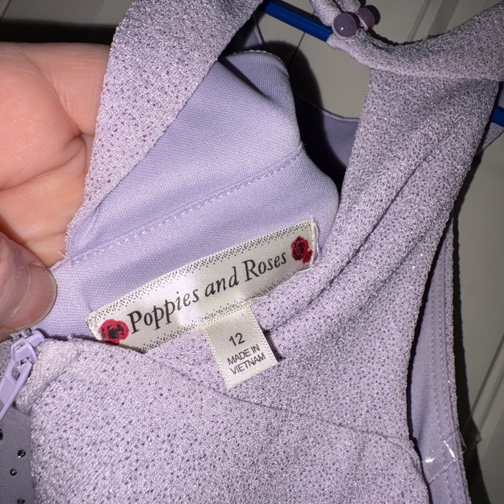 Girls Lilac dress - semi formal - girls cute dress - Picture 7 of 8